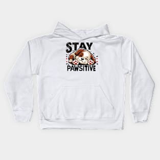 Stay Pawsitive Kids Hoodie